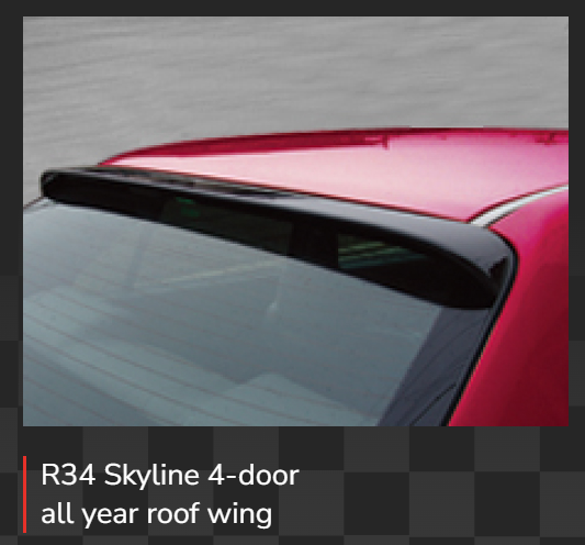 Origin Labo Roof Wing Nissan Skyline R34 4 doors