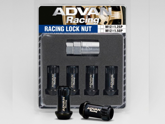 Advan Racing lock/lug nuts kit M14x1.5 Noir